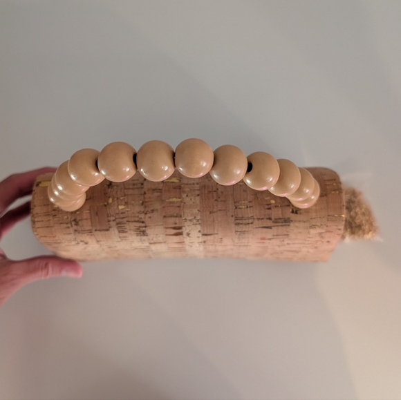 NWOT Cork Look Handbag - Picture 2 of 3